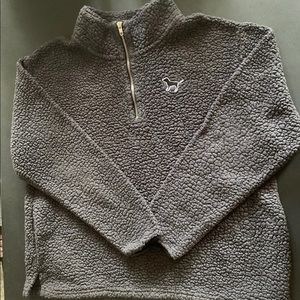 Womens PINK Sherpa Pullover